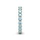 6 - Tiffany 3.00 mm Aquamarine Eternity Band 