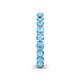 6 - Tiffany 3.00 mm Blue Topaz Eternity Band 