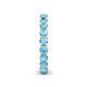 6 - Tiffany 3.00 mm Blue Topaz Eternity Band 
