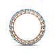 5 - Tiffany 3.00 mm Blue Topaz Eternity Band 
