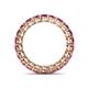5 - Tiffany 3.00 mm Rhodolite Garnet Eternity Band 