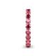 6 - Tiffany 3.00 mm Rhodolite Garnet Eternity Band 
