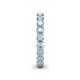 6 - Tiffany 3.00 mm Aquamarine Eternity Band 