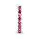 6 - Tiffany 3.00 mm Rhodolite Garnet Eternity Band 