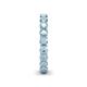 6 - Tiffany 3.00 mm Aquamarine Eternity Band 