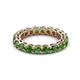 3 - Tiffany 3.40 mm Green Garnet Eternity Band 