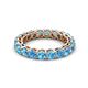 3 - Tiffany 3.40 mm Blue Topaz Eternity Band 