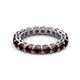 3 - Tiffany 3.40 mm Red Garnet Eternity Band 