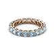 3 - Tiffany 3.40 mm Aquamarine Eternity Band 