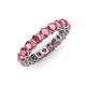 4 - Tiffany 3.40 mm Pink Tourmaline Eternity Band 
