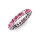 4 - Tiffany 3.40 mm Rhodolite Garnet Eternity Band 