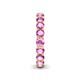 6 - Tiffany 3.40 mm Pink Sapphire Eternity Band 