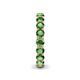 6 - Tiffany 3.40 mm Green Garnet Eternity Band 