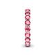 6 - Tiffany 3.40 mm Pink Tourmaline Eternity Band 