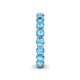 6 - Tiffany 3.40 mm Blue Topaz Eternity Band 