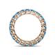 5 - Tiffany 3.40 mm Blue Topaz Eternity Band 