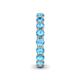 6 - Tiffany 3.40 mm Blue Topaz Eternity Band 