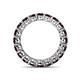 5 - Tiffany 3.40 mm Red Garnet Eternity Band 