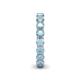 6 - Tiffany 3.40 mm Aquamarine Eternity Band 