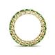 5 - Tiffany 3.40 mm Green Garnet Eternity Band 