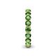 6 - Tiffany 3.40 mm Green Garnet Eternity Band 