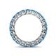 5 - Tiffany 3.40 mm Blue Topaz Eternity Band 
