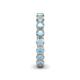 6 - Tiffany 3.40 mm Aquamarine Eternity Band 