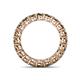 5 - Tiffany 3.40 mm Smoky Quartz Eternity Band 