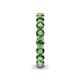 6 - Tiffany 3.40 mm Green Garnet Eternity Band 