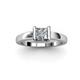 3 - Izna 1.00 ct IGI Certified Lab Grown Diamond Princess Cut (5.50 mm) Solitaire Engagement Ring 
