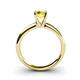 4 - Bianca IGI Certified 5.40 mm Round Lab Grown Yellow Diamond Solitaire Engagement Ring 