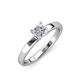 4 - Annora 1.00 ct IGI Certified Lab Grown Diamond Princess Cut (5.50 mm) Solitaire Engagement Ring 