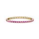 1 - Joyce 0.73 ctw Pink Sapphire Round (1.80 mm) Eternity Band 
