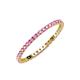 3 - Joyce 0.73 ctw Pink Sapphire Round (1.80 mm) Eternity Band 