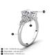 4 - Kamilah 2.80 ctw IGI Certified Lab Grown Diamond Oval Shape (10x8 mm) Solitaire Plus Engagement Ring  