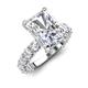 5 - Amira 7.28 ctw IGI Certified Lab Grown Diamond Radiant Shape (11x9 mm)  Halo Engagement Ring  