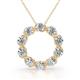 1 - Betty 2.00 ctw Round Lab Grown Diamond Open Circle Pendant 