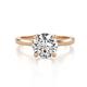 1 - Abena 1.06 ctw IGI Certified Lab Grown Diamond (6.50 mm) with Prong Studded Natural Diamond Solitaire Plus Engagement Ring 
