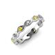 3 - Breanna 2.20 mm Yellow Sapphire and Diamond Eternity Band 