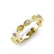 3 - Breanna 2.20 mm Yellow Sapphire and Diamond Eternity Band 