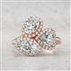 3 - Sienna 3.25 ctw IGI Certified Multi Shape Lab Grown Diamond Oval, Heart & Marquise Three Stone Engagement Ring 