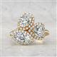 3 - Sienna 3.25 ctw IGI Certified Multi Shape Lab Grown Diamond Oval, Heart & Marquise Three Stone Engagement Ring 