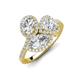 6 - Sienna 3.25 ctw IGI Certified Multi Shape Lab Grown Diamond Oval, Heart & Marquise Three Stone Engagement Ring 