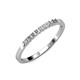 3 - Neria 2.00 mm Lab Grown Diamond 9 Stone Wedding Band 