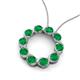 3 - Betty 1.80 ctw Round Emerald Open Circle Pendant 