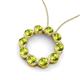 3 - Betty 2.31 ctw Round Peridot Open Circle Pendant 