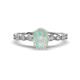 1 - Renea 0.62 ctw Opal Oval cut (7x5 mm) With accented Diamonds Engagement Ring  