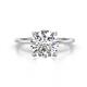 1 - Morgan 1.50 ctw Center IGI Certified Lab Grown Diamond (VS1/F) with Prong Studded Diamond Solitaire Plus Engagement Ring 