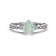 1 - Renea 0.57 ctw Opal Pear Shape (8x5 mm) With accented Diamonds Engagement Ring 