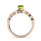 6 - Renea 0.87 ctw Peridot (5.80 mm) with accented Diamonds Engagement Ring 
